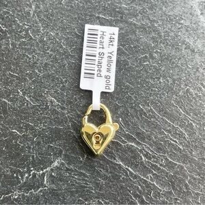 14kt Yellow Gold Heart Shaped Lock Pendant